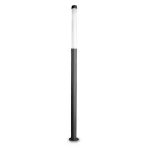 Lyon Outdoor LED Bollard Urban Grey, Opal IP65 3000K Dimmable