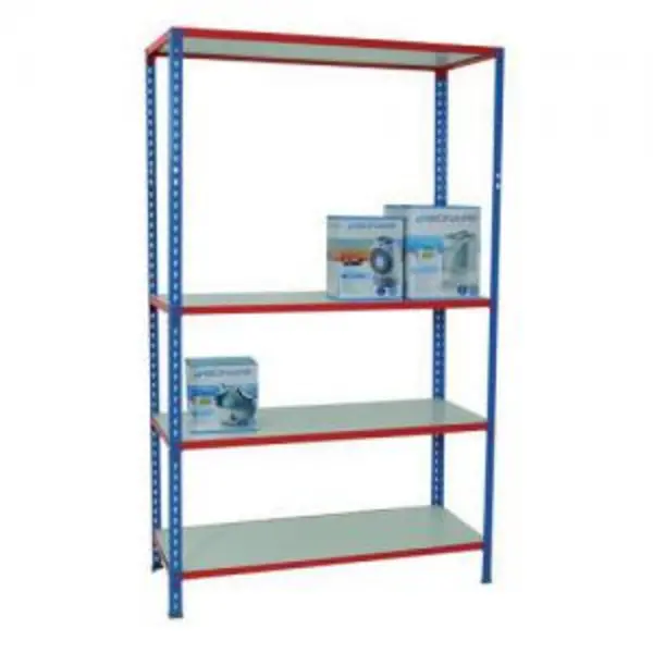 ESE Direct Melamine Faced Boltless Shelving, 175kg UDL per shelf, 6 shelves, 2000H x 1200W x 400D mm 404236 Garage Shelving