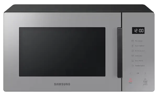 Samsung Glass Front 23 Litre Solo Microwave - Slate Gray in Grey (MS23T5018AG/EU)