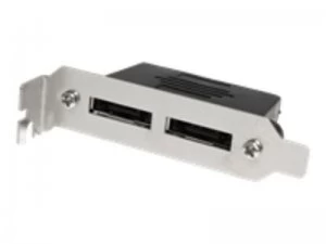 StarTech.com 2 Port Low Profile SATA to eSATA Plate Adapter - F/M - Se