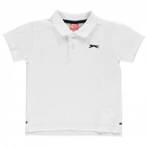 Slazenger Plain Polo Shirt Infant Boys - White