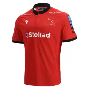 Macron Newcastle Falcons Away Jersey Mens - Red