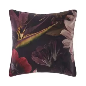 Neve Dark Floral Pillow Sham Plum