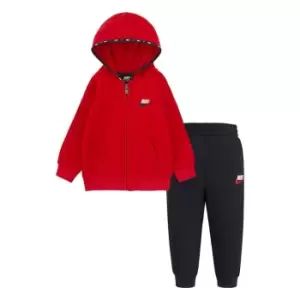 Nike Swoosh Fleece Tracksuit Set - Red