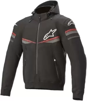 Alpinestars Sektor V2 Motorcycle Hoodie, black-red, Size L, black-red, Size L