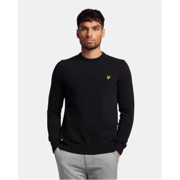 Lyle and Scott Lambswool Knit Jumper - Black