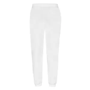 Fruit of the Loom Mens Classic Elasticated Jogging Bottoms (XL) (White)