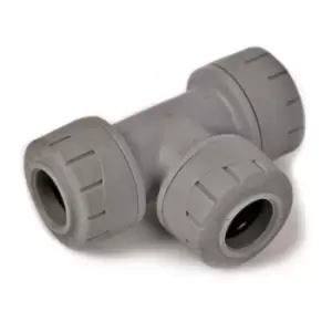 Polypipe - PolyPlumb PB222 22mm Equal Tee - 10 Pack