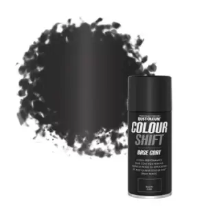 Rust-Oleum Colour Shift Black Gloss Multi Surface Basecoat Spray Paint, 150Ml