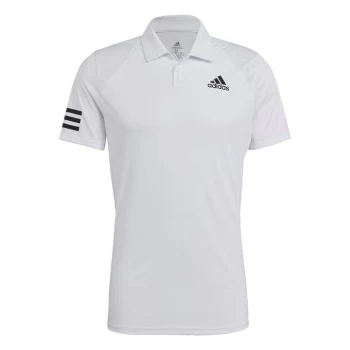 adidas Tennis Club 3-Stripes Polo Shirt Mens - White / Black