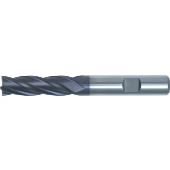 Swisstech - 6MM HSS-Cobalt PM L/S Weldon High Helix End Mill TiAlN