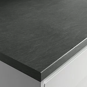 Wickes Textured Laminate Worktop Grey Slate Effect 3000 x 600 x 38mm