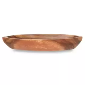 Interiors By Ph Acacia Wood Boat Shape Tray