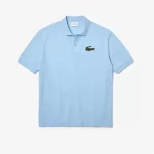 LACOSTE Embroidered Crododile Polo Shirt - Blue