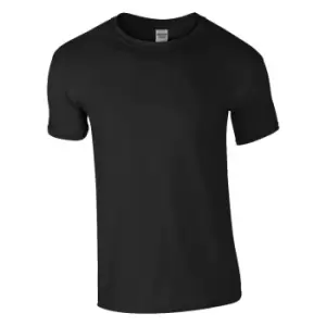 Gildan Mens Soft Style Ringspun T Shirt (4XL) (Black)