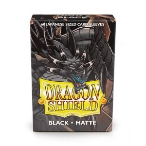 Dragon Shield Matte Black Japanese size Card Sleeves - 60 Sleeves