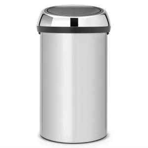 Brabantia 60L Touch Bin - Metallic Grey