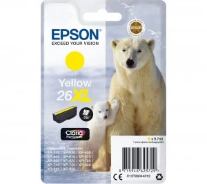 Epson Polar Bear 26XL Yellow Ink Cartridge