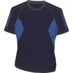 Ladies T-Shirt - Dark Navy/Azure Blue - Small