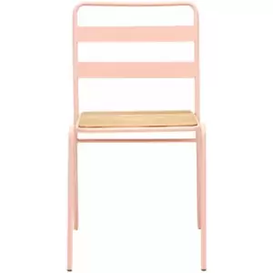 Premier Housewares District Pink Metal Chair