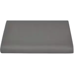 Sateen Flat Sheet (Emperor) (Platinum Grey) - Belledorm