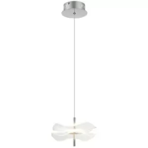 Luminosa Amsterdam Ceiling Pendant, 6W LED, 4000K, 460lm, Polished Chrome