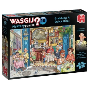 Jumbo Wasgij Mystery 18 - Grabbing a Quick Bite 1000 piece Jigsaw Puzzle