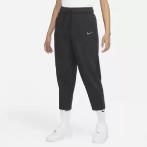 Nike W Nsw Essential Fleece Mr Print Clctn Re, Black Heather/White, Female, Pants, DJ6941-010