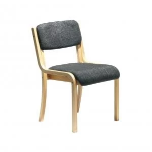 Wood frame Stack Chair No arms Blue