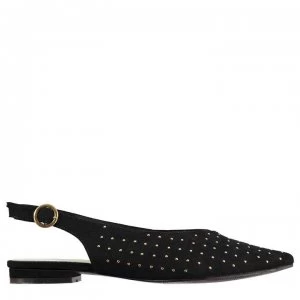 Firetrap Saski Ladies V Flat Shoes - Black