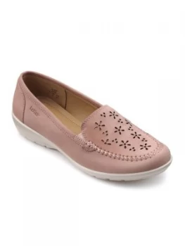 Hotter Jazz Ladies Slip On Shoe Powder Pink