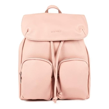 Jack Wills PU Pebble Backpack - Pink