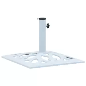 Vidaxl Umbrella Base White 12 Kg 49cm Cast Iron