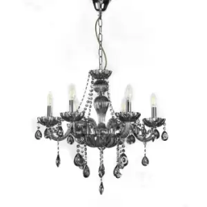 Onli Teodoro 6 Light Multi Arm Chandelier, Glass, Crystal