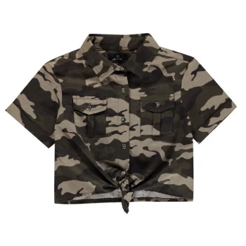 Firetrap Camo Shirt Girls - Camouflage