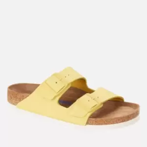 Birkenstock Womens Arizona Slim Fit Sfb Suede Double Strap Sandals - Popcorn - EU 40/UK 7