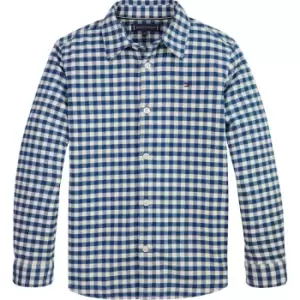 Tommy Hilfiger Brushed Gingham Shirt L/S - Blue