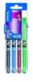 PILOT V5 Set2Go Rollerball Pens Assorted Pack of 4 S2G573470