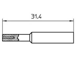 Weller XNT Calibration Soldering Iron Tip for use with WP 65, WTP 90, WXP 65, WXP 90