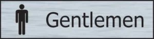 Gentleman Sign S.Steel Effect S/A PVC