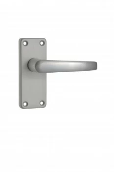 Wickes Contract Latch Door Handle - Satin Aluminium 1 Pair