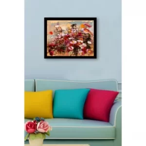 SC0651 Multicolor Decorative Framed MDF Painting