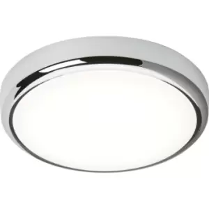 Knightsbridge - cct Adjustable LED Bulkhead c/w Chrome Trim 230V IP65 14W