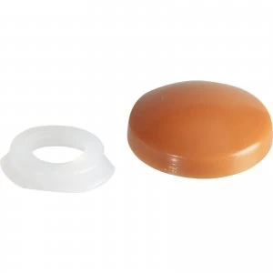 Forgefix Domed Screw Cover Caps Light Brown Pack of 20