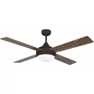 Faro Icaria 2 Light Large Ceiling Fan Brown, Mahogany with Light, E27