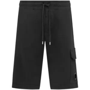 CP COMPANY Micro Lens Fleece Shorts - Black