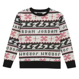 Air Jordan Holiday Crew Sweater Junior Boys - Black