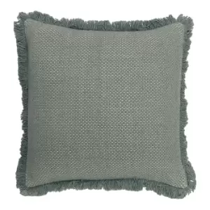 Sienna Twill Woven Cushion Teal, Teal / 45 x 45cm / Cover Only