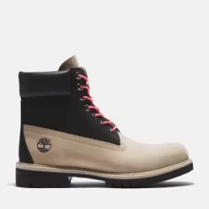 Timberland Premium 6" Boot For Men In Beige/black Beige, Size 7