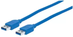 Manhattan USB-A to USB-A Cable, 1.8m, Male to Male, 5 Gbps (USB...